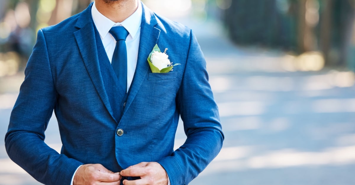 Moderner Hochzeitsanzug